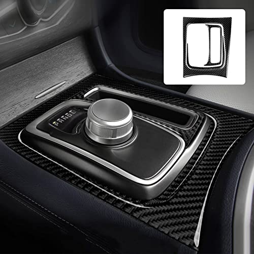 Car Gear Shift Panel Decals for 2015-2023 Chrysler 300 / 300C / 300S / Limited/Touring Accessories Carbon Fiber Interior Stickers - color: Gear Shift Frame