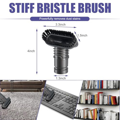V6 Brush Attachments Kit Compatible with Dyson DC34 DC44 DC59 Accessories DC16 DC24 DC35 DC56 Animal Cord Free Handheld Motorhead Vacuum 5 Pcs Set