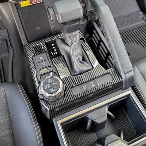 Shift Panel Cover For Toyota 4Runner 2025 2026 Up Interior Accessories Center Console Dashboard Cover Frame Decor Trim - color: Carbon Fiber Grain, size: 2025 Up 4R- Shift Panel Cover