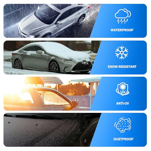 Car Cover Waterproof All Weather Outdoor Windproof Dustproof UV Protection Fit SUV - color: 3 SUV Car Cover, size: S2-Fit suv Length 181-190 inch