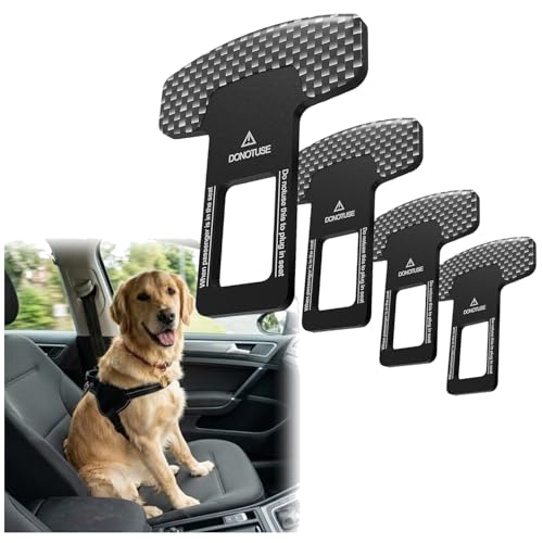 4.PC Dog Cat Safety Belt Strap Car Headrest Restraint Adjustable Clips Nylon Fabric Dog Restraints Vehicle Seat Harness Black