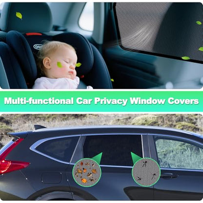 Car Window Shades for 2017-2022 CRV - Rear Side Window Sun Shade for Baby, Breathable Mesh Car Privacy Window Covers, UV Protection and Heat Insulation for Road Trips, Napping, Camping (2 PCS) - size: CRV(2017-2022)R-2PCS