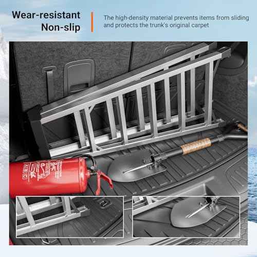 powoq Trunk Mat Compatible with 2016-2026 Dodge Durango 6&7 Seats TPE Trunk Liner Cargo Liner Replacement for 2016-2026 Dodge Durango Accessories (Trunk Mat 6&7 Seats) - color: Trunk Mat 6&7 Seats