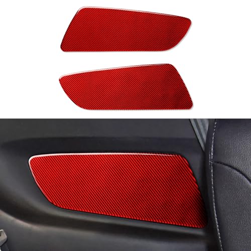 Car Door Panel Sticker Interior Trim Accessories for Ford Mustang 2015 2016 2017 2018 2019 2020 2021 2022 2023 2024 Carbon Fiber Decal - color: Door Panel