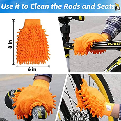 Bike Cleaning Brush Tool Kit - color: 7PCS Bike Cleaning Brush Tool Kit