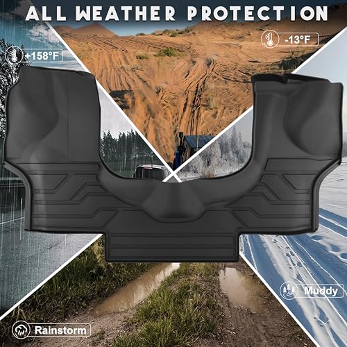 KARPAL Floor Mats for 2015-2025 2026 Chevrolet Express Van & GMC Savana Van 1500/2500/3500 Front Row, All-Weather TPE Custom Fit Floor Liners Car Accessories - style: 2015-2026 | For Chevy Express & GMC Savana 1500/2500/3500 | 1st Row