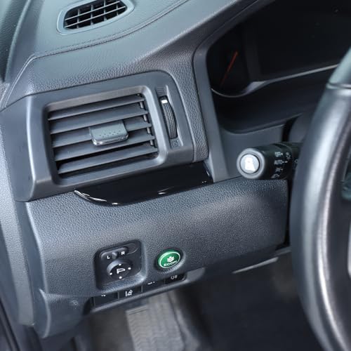 Dashboard Panel Cover Trim for Honda Pilot 2016-2022/ Passport 2019-2025/ Ridgeline 2016-2020 Accessories, Center Console Panel Strip Trim, Center Console Upper Center Pillar Trim, ABS (Glossy Black) - color: Glossy Black