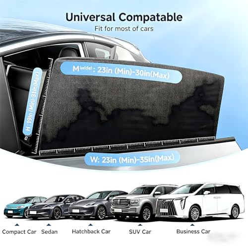 DMJN Car Window Shades for Baby (100% UV & Sun Block) Car Side Windows Covers Sun Shades for Baby in Car,Easy-Install Nano Ice-Crystal Coating-Universal Fit (Medium),2 Pack