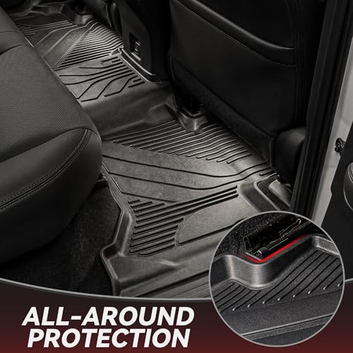 YITAMOTOR Floor Mats Set Fit for Toyota 4Runner 2025 2026 5-Seats(Fits Gas,Not Fit Hybrid) with Trunk mat &Backrest mat, All Weather TPE Custom Fit Liner for 4 Runner SR5/TRD/Limited 6th gen Car Mats - style: 2025-2026 Toyota 4runner 5 Seater Gas