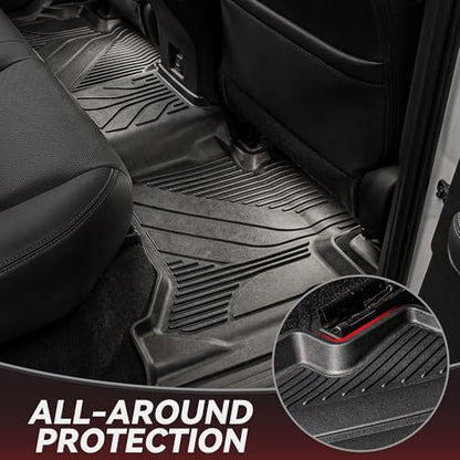 YITAMOTOR Floor Mats Set Fit for Toyota 4Runner 2025 2026 5-Seats(Fits Gas,Not Fit Hybrid) with Trunk mat &Backrest mat, All Weather TPE Custom Fit Liner for 4 Runner SR5/TRD/Limited 6th gen Car Mats - style: 2025-2026 Toyota 4runner 5 Seater Gas