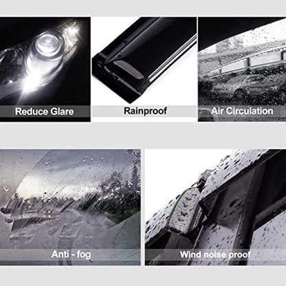 Original Side Rain Guards, 4pcs in-Channel Nice Wind Deflector Set, Window Visors Compatible with 2013-2019 Nissan Pathfinder 194479 - size: 2013-2019 Pathfinder(In-Channel)
