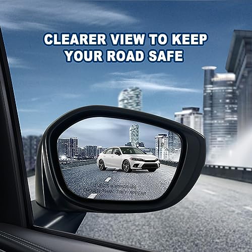 Right Passenger Side Mirror Fits 2022-2026 HONDA CIVIC Sedan/Hatchback With Power Glass, Heated, Blind Spot Detection and Manual Folding Match to Crystal Black Pearl Replace HO1321351 (7 Pins) - size: R-7Pins