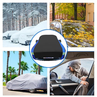 Avecrew Car Cover for Tesla Model Y, Custom Fit Full Exterior Cover with Charging Port and Breathable Ventilation Mesh, Waterproof All Weather Outdoor Rain Snow Sun Protection Cover - size: Fit Tesla Model Y