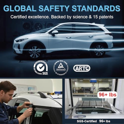 in-Channel Car Window Rain Guard Compatible with Honda Civic K8/4D (1996-2000) 2pcs, Taiwan Made Precise & Transparent Car Wind Deflectors No Water Leakage Visors - size: Civic K8/4D (1996-2000) 2pcs