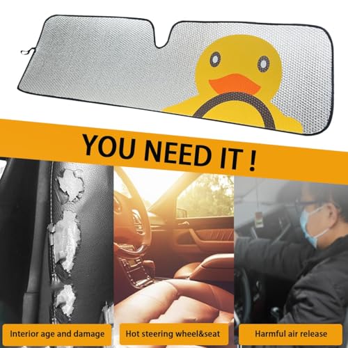 Windshield Sun Shade for Jeep Wrangler TJ JK JL & Gladiator JT 2/4 Door,Duck Sun Shade,Sunshade Windshield for Jeep Wrangler