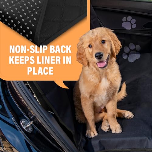 Active Pets XL Waterproof Hammock Large Car Seat Cover, Fits SUVs Trucks Big Sedans, Secure Convertible Travel Bed Protects Backseat Cargo from Dog Puppy Pet Water Food Drool Urine, Black - color: Black, size: XL