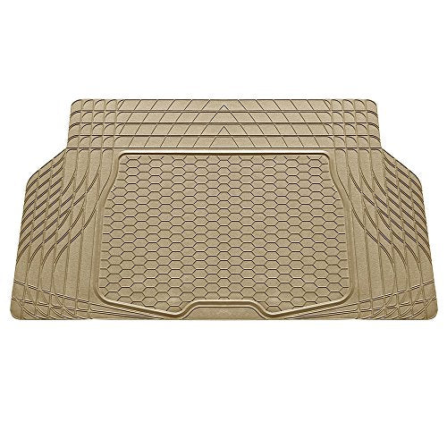 FH Group ClimaProof Universal Cargo Mat – All-Weather, Trimmable Trunk Mat (55" W x 31.5" D) – Fits Most Cars, SUVs & Trucks – Beige - color: Beige, style: CARGO MAT