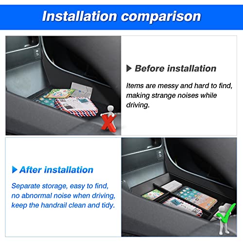 Autorder Center Console Bottom Organizer for 2023 2024 2025 2026 Toyota bZ4X/ Subaru Solterra Accessories Lower Center Console Storage Tray - size: 2023-2026 Toyota Bz4x