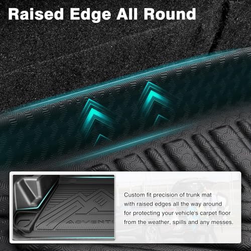Mixsuper Cargo Liner for Toyota 4Runner 2010-2024 5 Seater (No 3rd Seat or No Sliding Cargo Deck), Trunk Mat for 4Runner Accessories Cargo Mat Rear Trunk Liner Black - size: Fit for Toyota 4Runner | 2010-2024