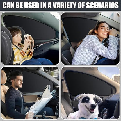 ZATOOTO Car Window Shades for Driver Side Car Privacy Shades for Front Window Full Blackout Car Window Cover Magnetic Sun Shade for Car Window Universal Great for Travel Camp Privacy - size: Blackout (Front)-2pcs