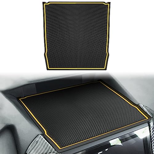 Auovo Dashboard Mats for Subaru Forester Accessories 2019-2024/ Crosstrek 2018-2023 / Impreza 2018-2023 Car Interior Silicone Material Dash Pad Liner (Yellow, 1 Pcs Dash Board mat) - color: Yellow, size: 2018+ B Version