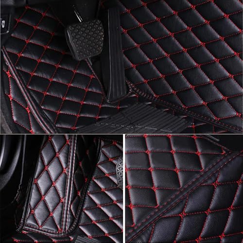 Personalized Floor Mats, Luxury Car Mats, Anti-Slip Mats, Custom Fit for 99% Sedans Trucks SUVs (Black Beige) - color: Black beige A