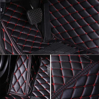 Personalized Floor Mats for Cars, Full Coverage Luxury Mats, Anti-Slip Set, Custom Fit for 99% of Sedan, Trucks, SUVs (Blue Black) - color: Blue Black