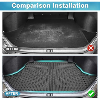 Mixsuper Cargo Liner for Toyota Camry 2018-2025 (All Models Including Hybrid), Trunk Mat for Toyota Camry Accessories Cargo Mat Rear Trunk Liner Black - size: Fit for Toyota Camry | 2018-2025