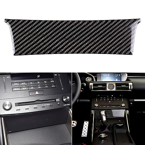 NVCNX Car Dashboard Dash Trim Cover Decal Compatible with Lexus IS250 2014 2015 / IS200t 2016 2017 / IS300 2016-2020 / IS350 2014-2020 Carbon Fiber Interior Trim Accessories Black - A - color: Dashboard Trim - a