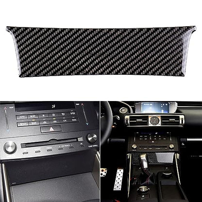 NVCNX Car Dashboard Dash Trim Cover Decal Compatible with Lexus IS250 2014 2015 / IS200t 2016 2017 / IS300 2016-2020 / IS350 2014-2020 Carbon Fiber Interior Trim Accessories Black - A - color: Dashboard Trim - a