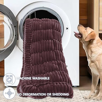 Dog Car Seat Waterproof Bed Cover Non-Slip Car Back Seat Soft and Comfortabl Pet Bed Mat Car Blanket for Travel Backseat Extender Seat Covers Dog Bed for Cars Trucks and SUVs (Dark Brown 23.6” x 51”) - color: Waterproof Dark Brown Cover