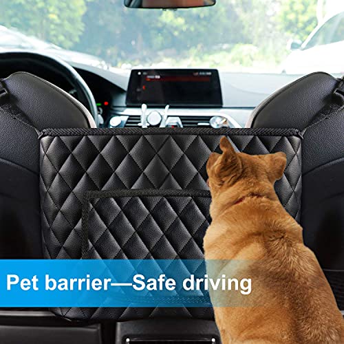Bark Lover Car Handbag Holder, Seat Back Organizer, Barrier of Backseat Pet Kids, Purse Storage & Pocket, Car Accessories, Mesh Handbag Holder - style: Extra Space