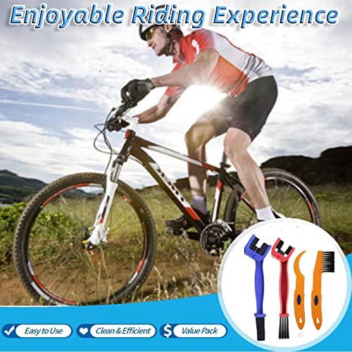 Bike Cleaning Brush Tool Kit - color: 4PCS Bike Cleaning Brush Tool Kit