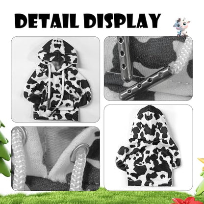 Car Gear Shift Hoodie, Cute Cow Stripe Shifter Knob Hoodie Cover for Cars, Trucks, SUVs, Auto Interior Protector Decoration Gadgets for Women Men 2024 - style: Cow Stripe
