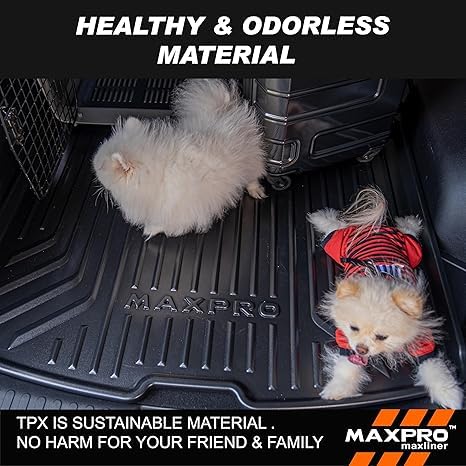 Premium MAXPRO Floor Mats for 2016-2023 Toyota Tacoma Double Cab Automatic | Custom Fit TPE Floor Liners 1st&2nd Row Full Set | All Weather Mat Waterproof Heavy Duty Car Mats Toyota Tacoma Accessories - size: 2016-2023 Toyota Tacoma, Automatic, Double Cab