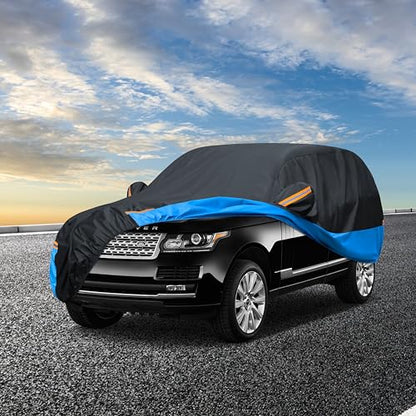 Car Cover Waterproof All Weather Outdoor Windproof Dustproof UV Protection Fit SUV - color: 3 SUV Car Cover, size: S2-Fit suv Length 181-190 inch