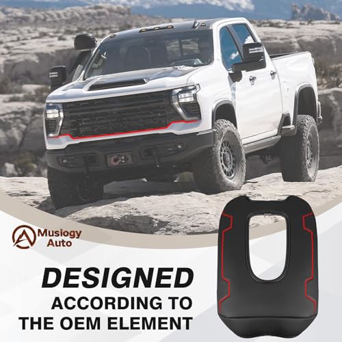 Muslogy Center Console Armrest Cover Fit for Chevy Silverado & GMC Sierra 2019-2026 Accessories, Comfort Armrest Pad Console Lid Cushion Vegan Leather Regular Thick(Split Bench Seat Console ONLY) - size: 1) 19-25 |Silverado & Sierra| Jump Seat, Regular