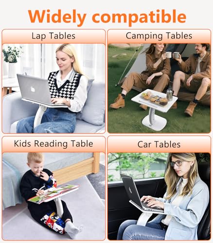 Car Seat Tray Table, Adjustable Travel Tray for Kids/Adults, Car Lap Desk for Laptop Computer Tablet Book, Front Passenger/Rear/Driver Seat Food Eating, Essentials Accessories for Long Trips