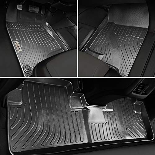 orealtrend Car Mats Replacement for Floor Liners Honda CR-V CRV 2012-2016 Heavy Duty All Weather Guard Black Front and Rear Car Carpet-Custom Fit-Tough Odorless - size: Floor Mats for Honda CR-V 2012-2016