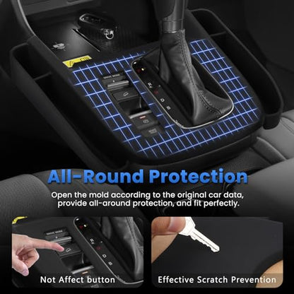 Autorder Silicone Center Console Organizer for 2023-2026 Honda CRV CR-V Accessories Seat Gap Storage Box Soft Gear Shift Panel Trim Cover - size: 2023+ CRV Silicone Organizer