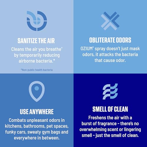 Ozium® 8 Oz. Air Sanitizer & Odor Eliminator for Homes, Cars, Offices and More, Original Scent - 3 Pack - size: 8 Ounce (Pack of 3)