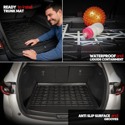 CX5 Trunk Mat for SUV Vehicles – All Weather Car Floor Mats, Heavy Duty Rubber Cargo Liner for Back of CX-5 SUV Trunk Cover – Car All Weather, Auto Floor Mats, Cargo Liners