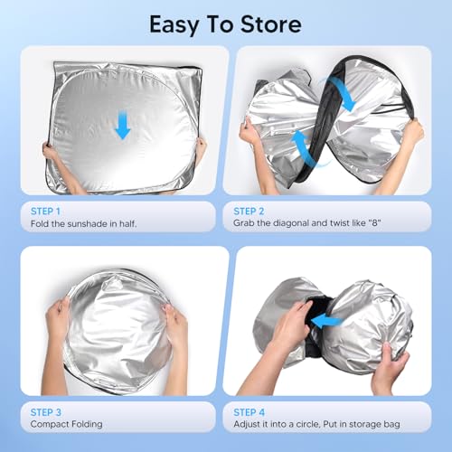 KUST Windshield Sun Shade for BMW X3 2025 2026 Custom Fit Sunshade Foldable Sun Visor Protector Interior Accessories Blocks UV Rays - size: FOR | BMW X3 2025-2026