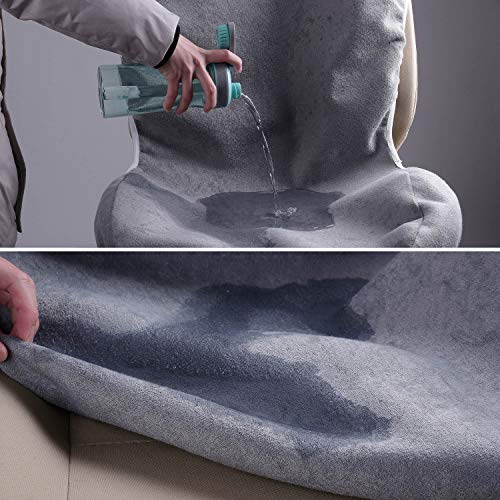 Auto Newer Neoprene Waterproof Sweat Towel Car Seat Covers, Pets Seat Protector, Bucket Car Seat Covers Front Seats Only, Universal for Cars, SUV, Truck,Fit Running, Outdoor Sports, Pets (Gray,1PCS)