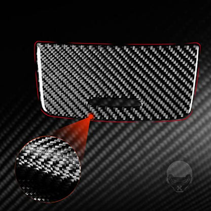 Car Center Control Cigarette Lighter Ashtrays Cover Panel Sticker Real Carbon Fiber Interior Trim Accessories Compatible with Benz CLA C117 2014-2018 GLA X156 2015-2019 Black - color: Center Control Cigarette Lighter Cover Panel