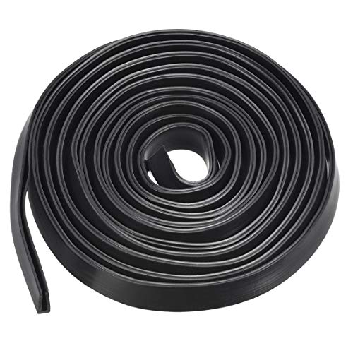uxcell Edge Trim U Seal Extrusion, Silicone Black U Channel Edge Protector Sheet Fits 5/64-5/32inch Edge 1M/3.28Ft Length - size: 1000mmx7mmx10mm