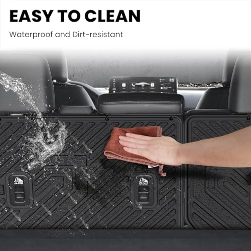 LASFIT Rear Seat Back Protector for Honda Passport 2026, All Weather TPE Pet Friendly Custom Fit Passport Second Row Back Seat Cover Mat Liner Accessories, Black - style: 7）For Honda Passport | 2026 | Seat Back Protector