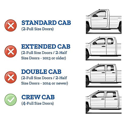 Window Visors for 01-07 Chevy Silverado/GMC Sierra, Rain Guards Vent Deflector Shade Smoke for 00-06 Chevy Suburban/GMC Yukon XL, 02-06 Cadillac Escalade/Chevy Avalanche for Crew Cab, 4PCS - style: For 2001-2007 | Silverado/ Sierra | Crew Cab | Out-Channe