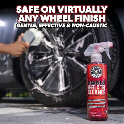 Chemical Guys Sprayable Diablo Wheel Cleaner (Safe on All Wheel & Rim Finishes), Great for Cars, Trucks, SUVs, Motorcycles, RVs & More, 32 fl oz - style: Sprayable 32 oz