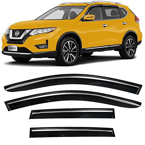 Vent Window Visors rain Guards Wind Deflectors for Nissan Rogue 2014-2020, Smoke Tinted 4pcs 2015 2016 2017 2018 2019 94827 - size: Compatible with Nissan Rogue 2014-2020
